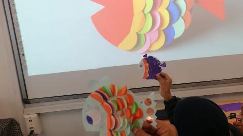 Making paper fish Making paper fish