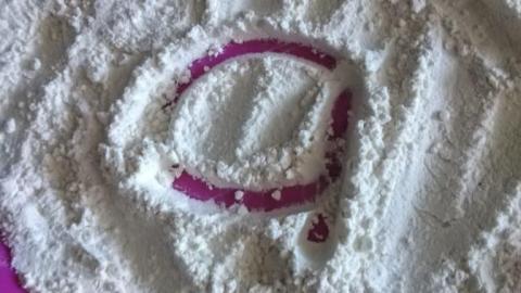 letter formation using flour, salt, sugar or sand. letter formation using flour, salt, sugar or sand.